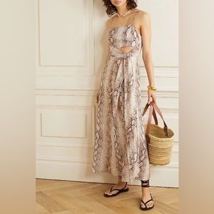 Zimmerman bellitude linen midi dress